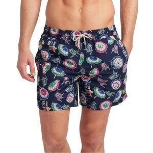 Polo Ralph Lauren Polo Bear with Beach Umbrellas Swim Trunks